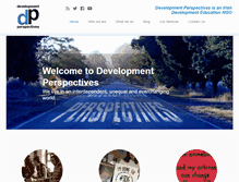 Tablet Screenshot of developmentperspectives.ie